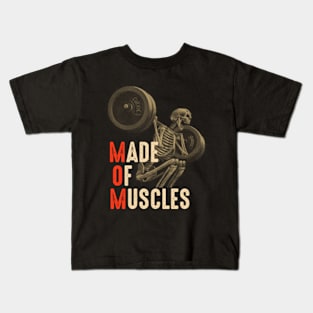 Mom Made Of Muscle Kids T-Shirt